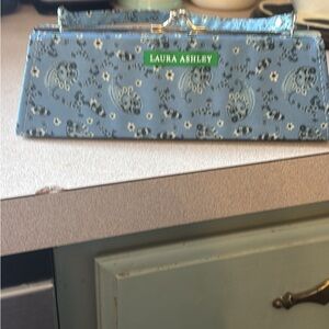 Laura Ashley Light Blue Paisley Frame Clutch